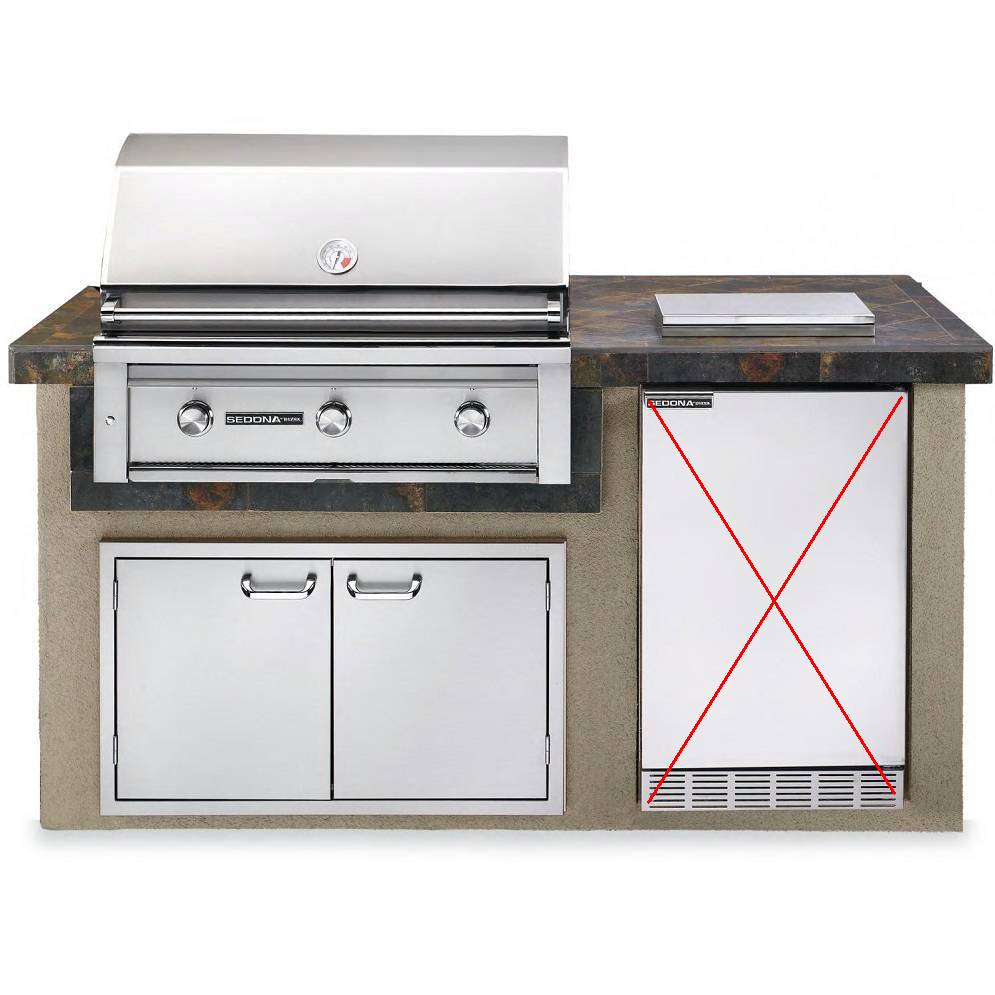 Lynx Sedona 36" 891 sq.in ProSear Natural Stainless Gas BBQ Island L1600GNG - Alabama Appliance