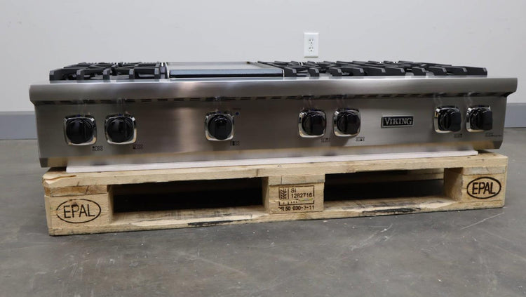 Viking 5 Serie 48" Stainess TruPower Plus + Griddle 2022 Gas Rangetop VRT5486GSS