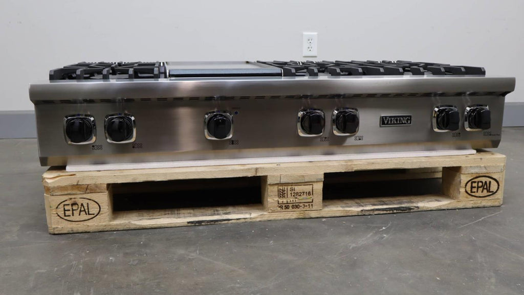 Viking 5 Serie 48" Stainess TruPower Plus + Griddle 2022 Gas Rangetop VRT5486GSS
