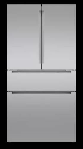 Bosch 36" Stainless Freestanding 800 Series 20.5 Cu.Ft. French Door B36CL80ENS