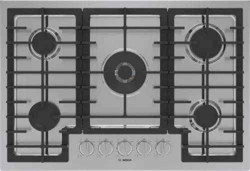 Bosch 30" 5 Sealed Burners Stainless Built-In 800 Series Gas Cooktop NGM8059UC