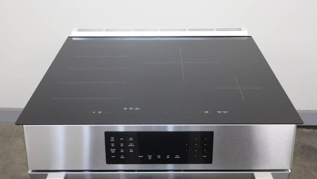 Bosch Benchmark Series 30 Inch SS 4 Elements Slide-In Induction Range HIIP057U