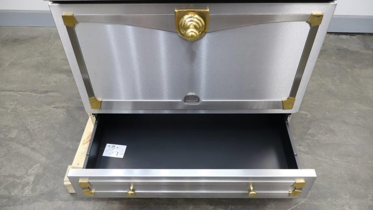 La Cornue CornueFe 90 36" Freestanding 3.81 cu.ft SS Brass Induction Range C9IFI - Alabama Appliance
