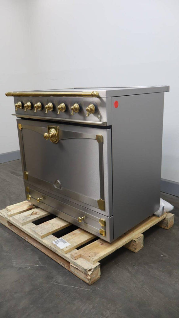 La Cornue CornueFe 90 36" Freestanding Induction Range 3.81 FtCap SS Brass C9IFI