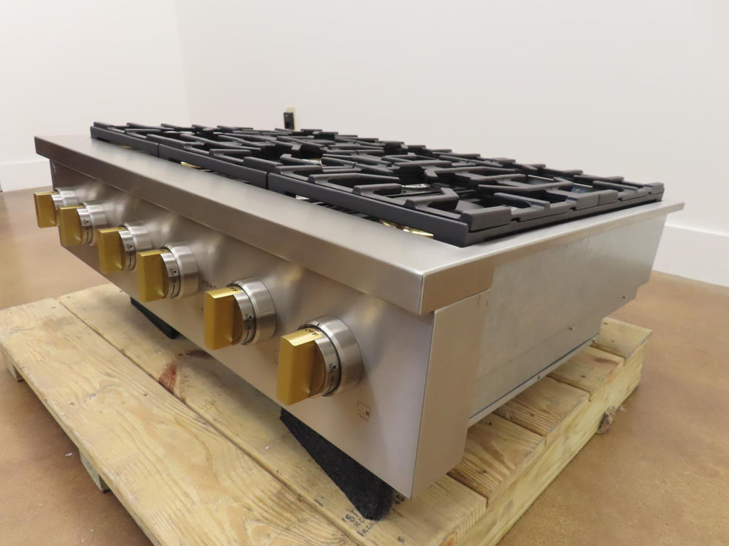 Monogram Statement Series ZGU366NT2SS 36 Inch Slide-In Professional Gas Rangetop