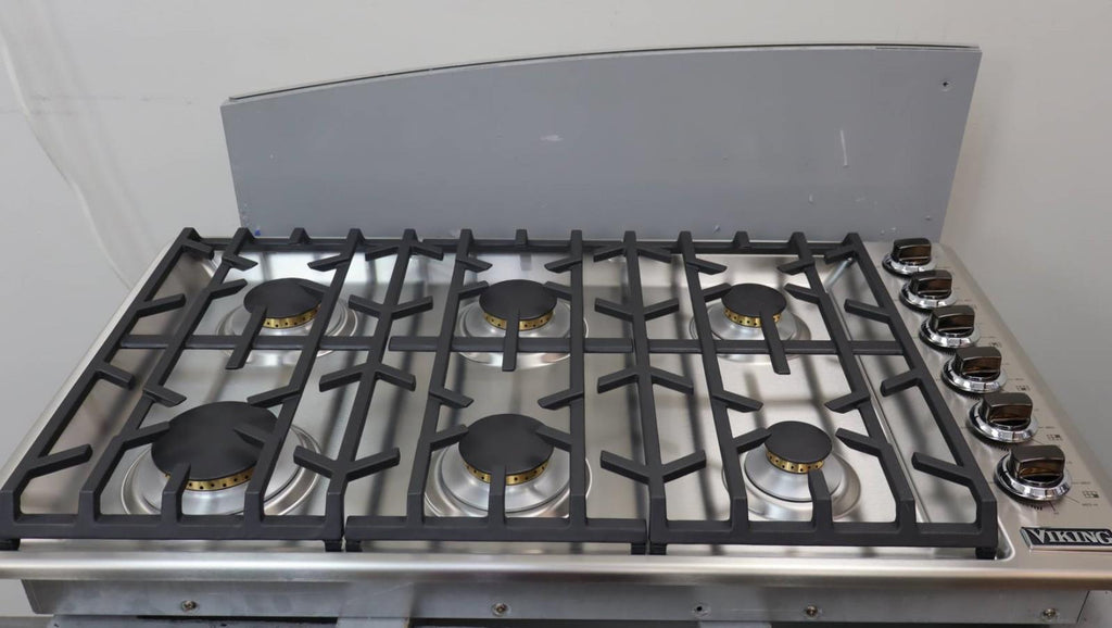 Viking Professional 5 Series 36" S.S 6 Burners Gas Cooktop VGSU53616BSS Picutres