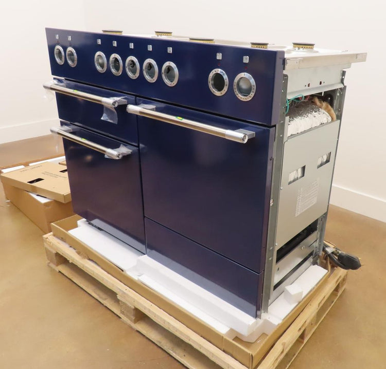 AGA Mercury AMC48DFBBY 48" Freestanding Dual Fuel Blueberry Range With 5 Burners