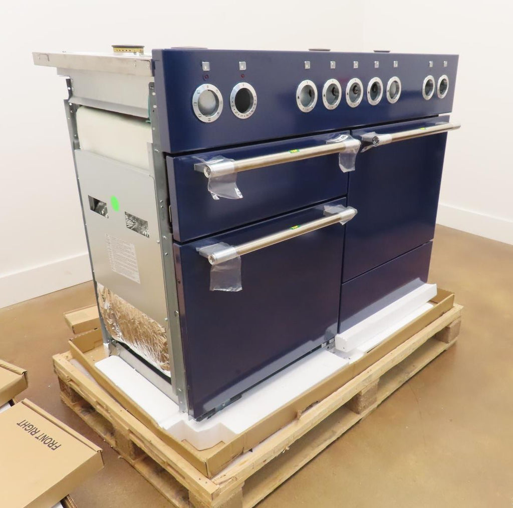 AGA Mercury AMC48DFBBY 48" Freestanding Dual Fuel Blueberry Range With 5 Burners