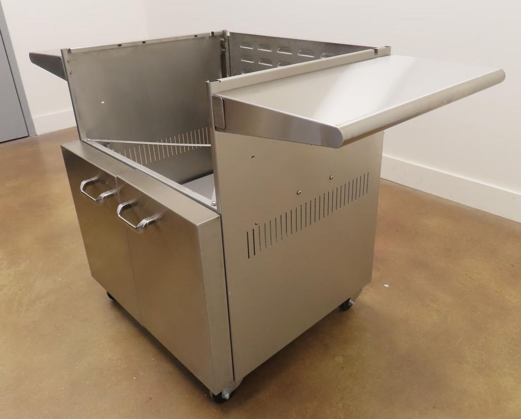 Cart with Front Storage Access Doors for a Lynx L30TRFLP Grill