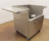 Cart with Front Storage Access Doors for a Lynx L30TRFLP Grill