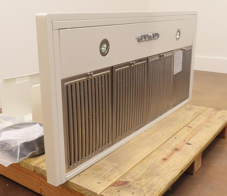 AGA AMCHD44IVY 44" Ivory 600 CFM Blower Mount Range Hood with 600 CFM Blower