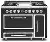 Viking Tuscany Series TVDR4814GCS 48" Freestanding Dual Fuel Cast Black Range