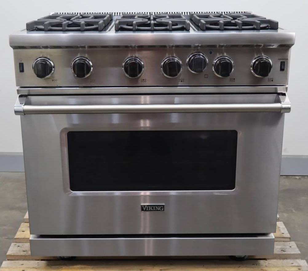 Viking 5 Series '20 36" Professional 6 Burners Natural Gas Range VGIC53626BSS