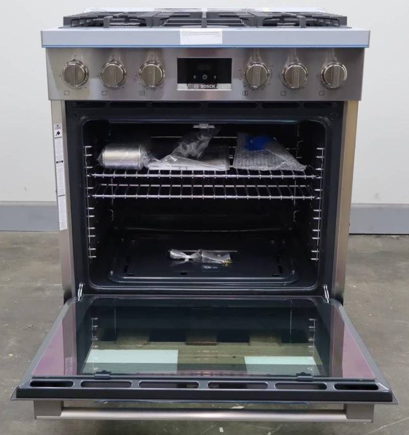 Bosch 800 Series 30" 5 Burner 3.6 Cu.ft SS Freestanding Gas Range HGS8055UC