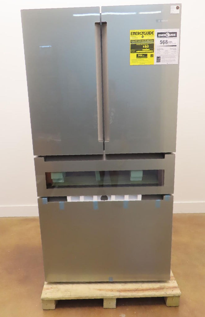 Bosch 800 Series B36CL81ENG 36" Freestanding French Door Smart Refrigerator Pics