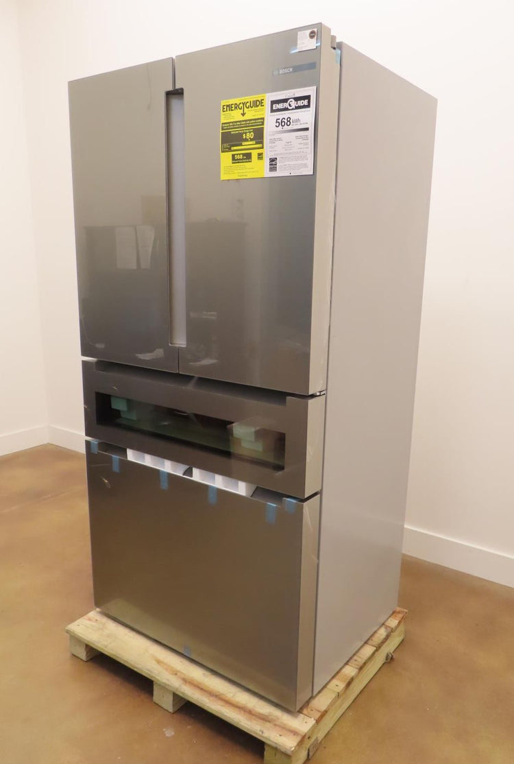 Bosch 800 Series B36CL81ENG 36" Freestanding French Door Smart Refrigerator Pics