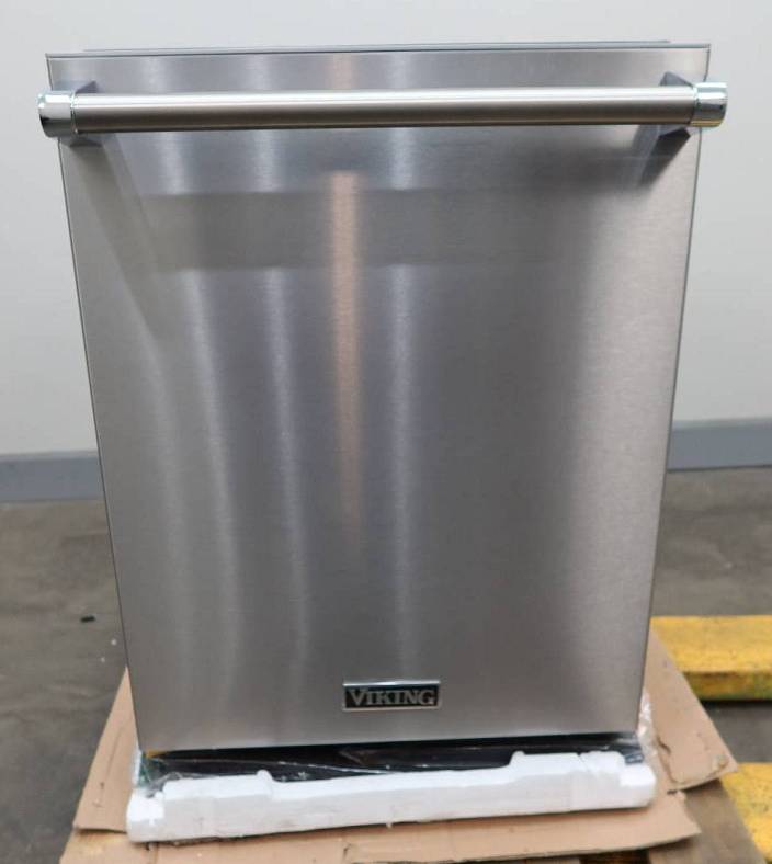 Viking 24" LCD Control Panel 8 Cycles Quiet Clean Stainless Dishwasher VDWU524SS
