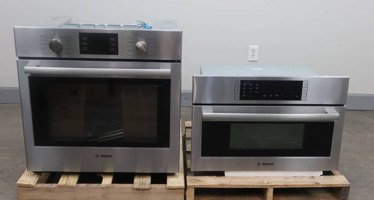 Bosch 500 Series 30" Double Speed Combination Electric Wall Oven HBL5754UC