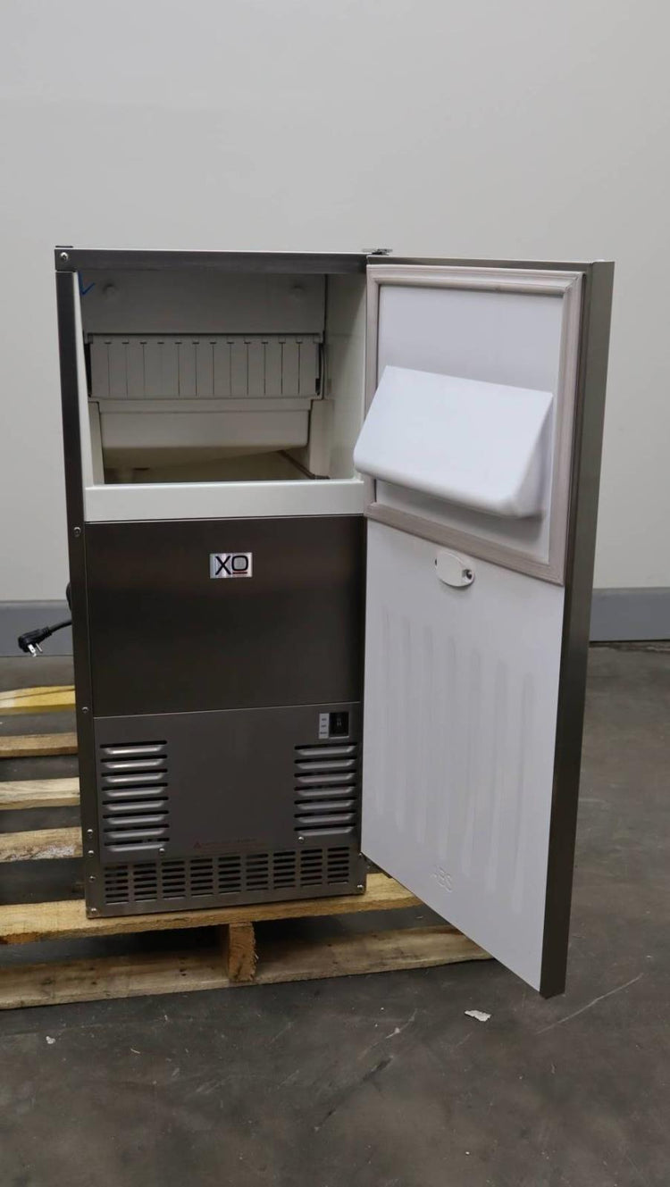 XO 15" Built-In Indoor/Outdoor Crystal Clear Cubes Gourmet Ice Maker XOUIM1565SP - Alabama Appliance