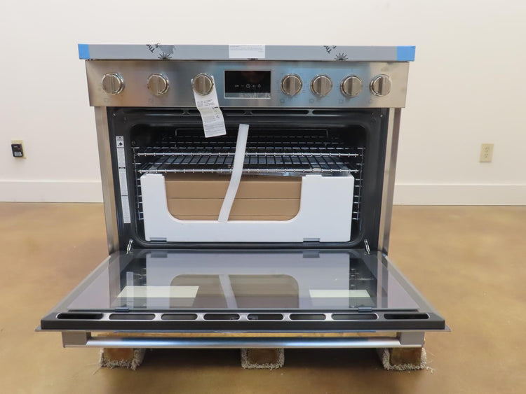 Bosch 800 Series HDS8655U 36" 6 Burner Dual Fuel Convection Range