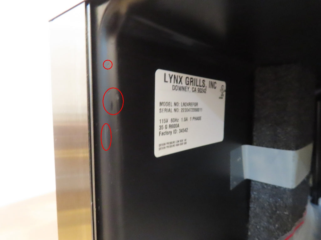 Lynx LN24REFGR 24 Inch Built-In All Refrigerator with 5.3 Cu. Ft. Capacity