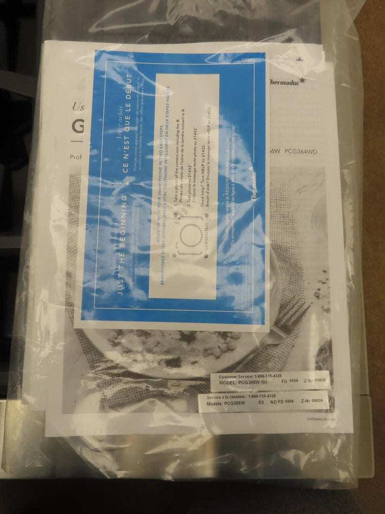 Thermador Professional Series PCG305W 30" Gas Rangetop 5 Pedestal Star®Burners