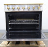 La Cornue CornueFe 90 36" Freestanding 3.81 cu.ft SS Brass Induction Range C9IFI - Alabama Appliance