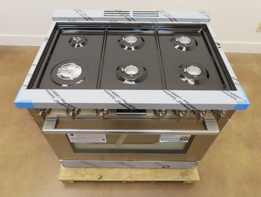 Bosch 800 Series HGS8655UC 36" Stainless Gas Range with 6 Sealed Burners