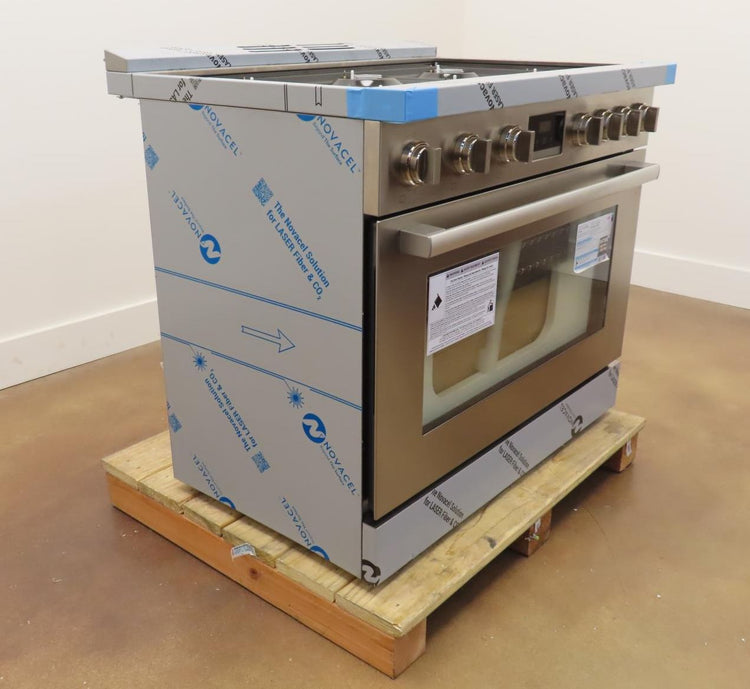 Bosch 800 Series HGS8655UC 36" Stainless Gas Range with 6 Sealed Burners - Alabama Appliance