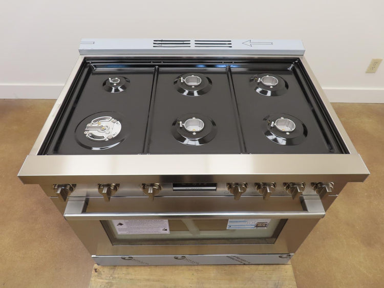 Bosch 800 Series HDS8655U 36" 6 Burner Dual Fuel Convection Range Pictures