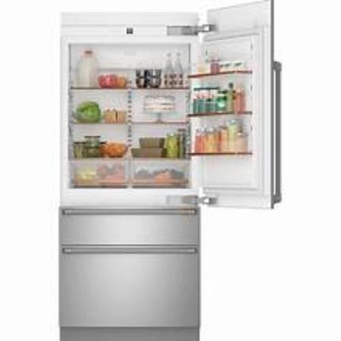 Cafe CIC36RP2VS1 36 Inch Built-In Smart Bottom Freezer Refrigerator