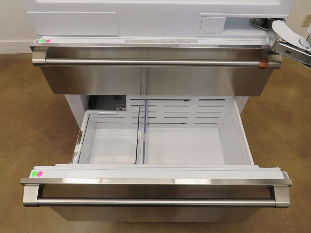 Cafe CIC36RP2VS1 36 Inch Built-In Smart Bottom Freezer Refrigerator