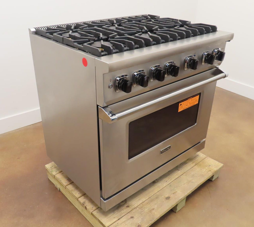 Viking 5 Series VGR5366BSS 36" Pro-Style Gas Range Stainless Steel 2017 Model