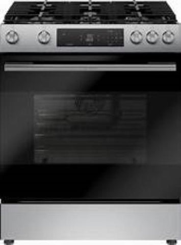 Bosch 100 Series HGF1050MUC 30 Inch Slide-In Stainless Steel Gas Range