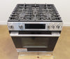 Bosch 100 Series HGF1050MUC 30 Inch Slide-In Stainless Steel Gas Range