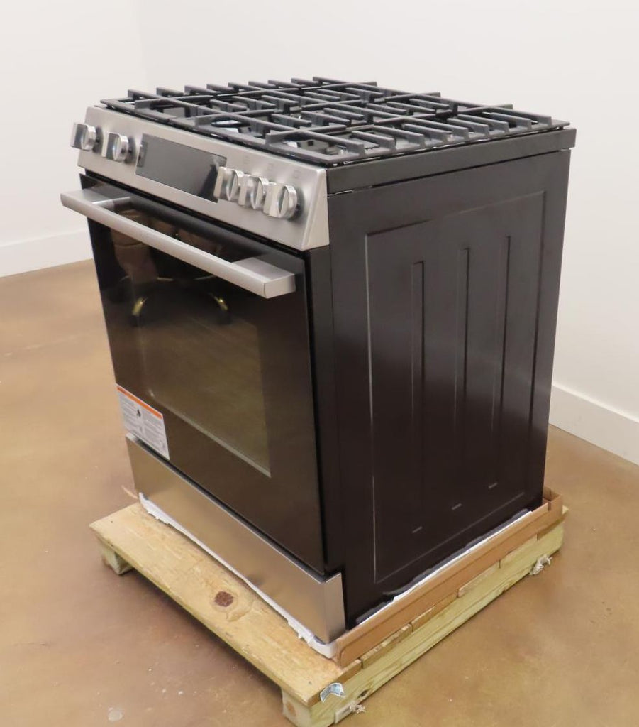 Bosch 100 Series HGF1050MUC 30 Inch Slide-In Stainless Steel Gas Range