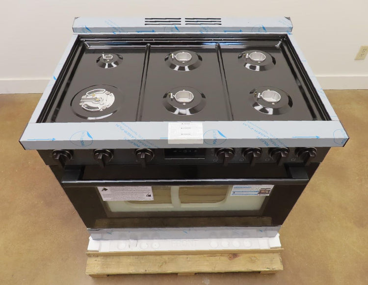 Bosch 800 Series HDS8645U 36" Duel Fuel Range with 6 Sealed Burners Images