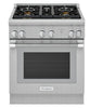 Thermador 30 Inch Stainless Freestanding Professional Dual Fuel Range PRD304WHU