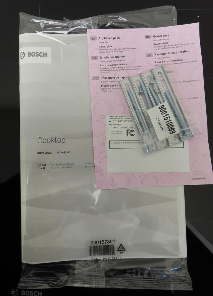 Bosch Benchmark Series NITP660UC 36" Induction Smart Cooktop With Full Warranty