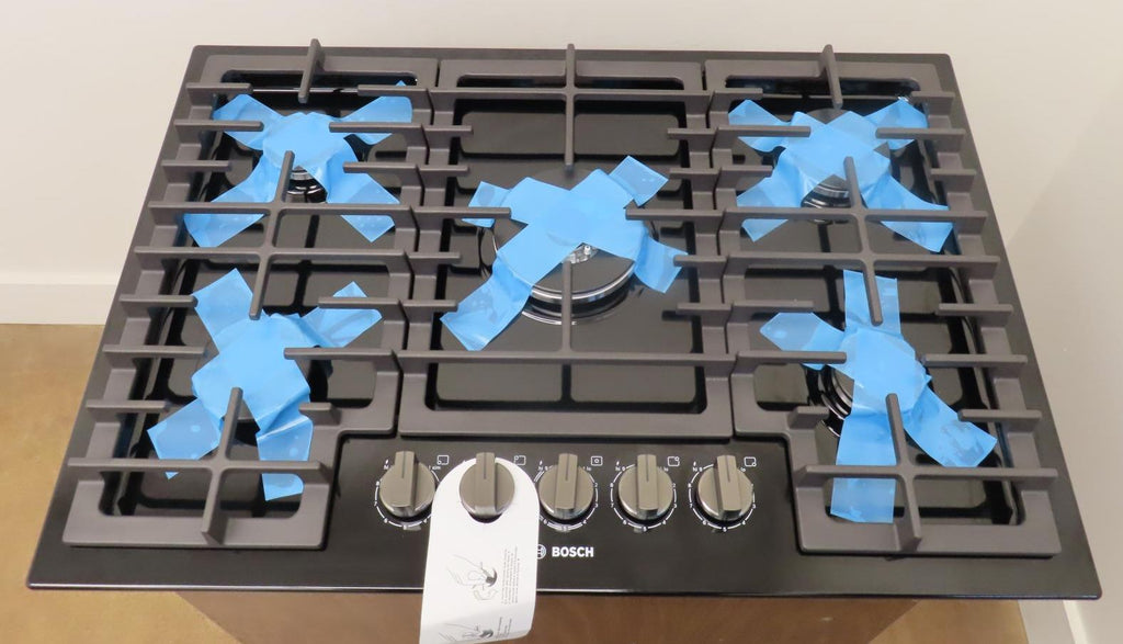 Bosch 800 Series NGM8049UC 30" Built-In Black Gas Cooktop with Bosch Warranty