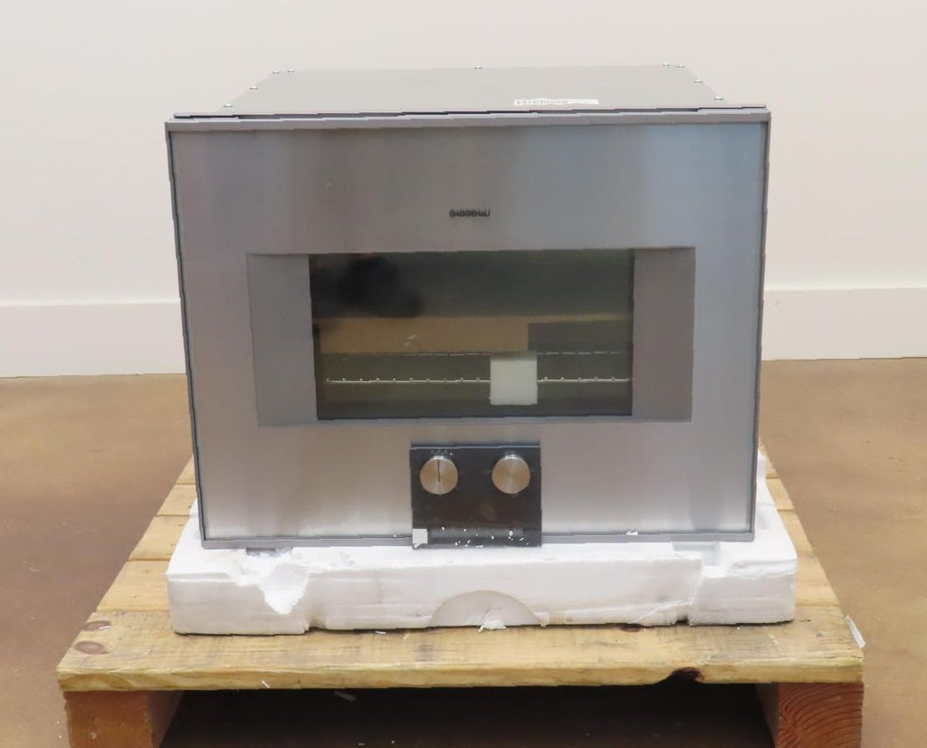 Gaggenau 400 Series BS475612 24" SS Single Combi-Steam Smart Electric Wall Oven