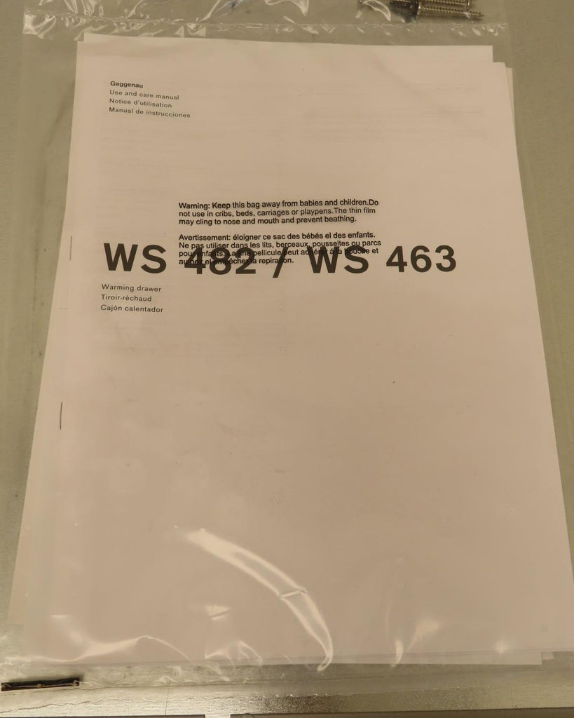 Gaggenau 400 Series WS463710 24" 1.0 cu. ft. Capacity Warming Drawer Pictures