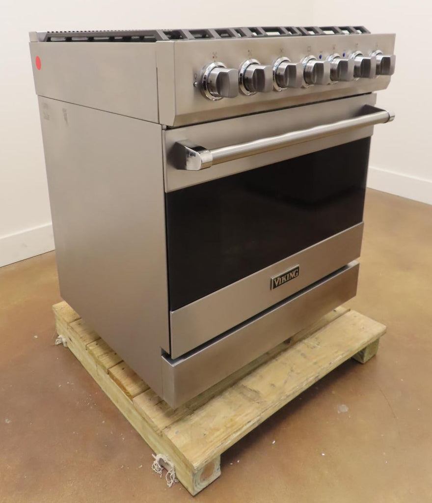 Viking 3 Series 30" 5Burners Freestanding Dual Fuel Range RVDR33025BSS 2025Model