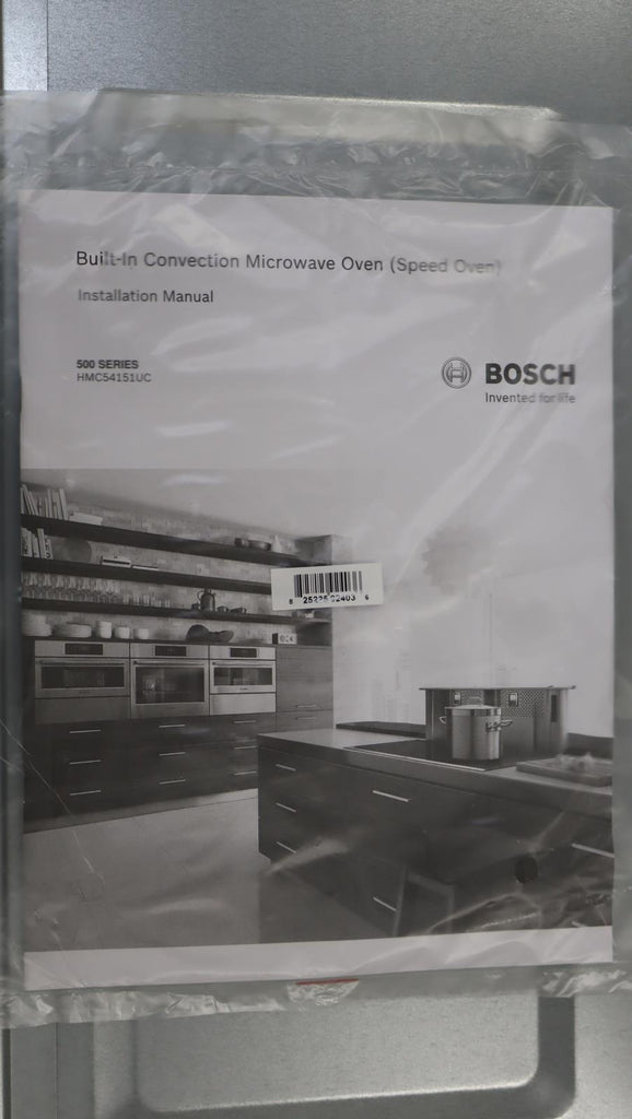 Bosch 24" 1000w SS 1.6 cu.ft. Power 2-in-1 500 Series Speed Oven HMC54151UC - Alabama Appliance