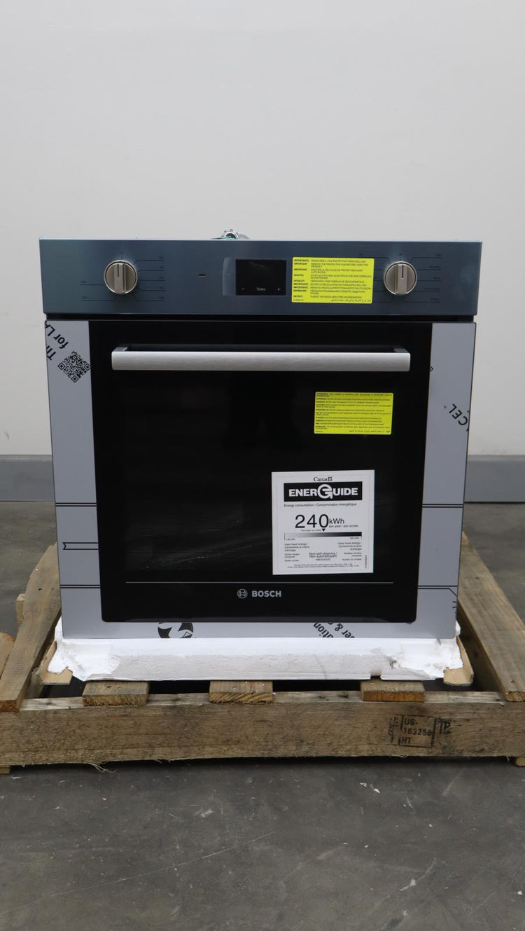 Bosch 500 Series 4 Inch Stainless Single Convection Electric Wall Oven HBE5453UC - Alabama Appliance