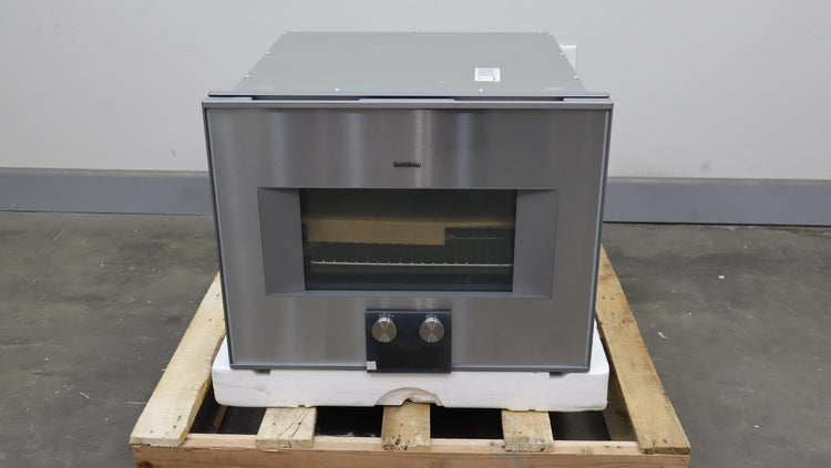 Gaggenau 400 Series 24 Inch Single Combi-Steam Smart Electric Wall Oven BS475612