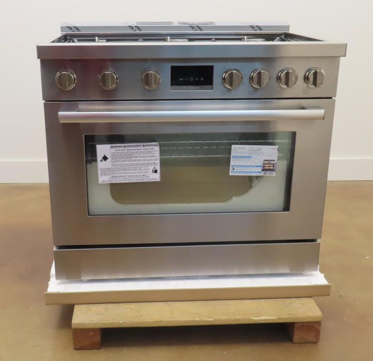 Bosch 800 Series HDS8655U 36" 6 Burner Dual Fuel Convection Range - Alabama Appliance