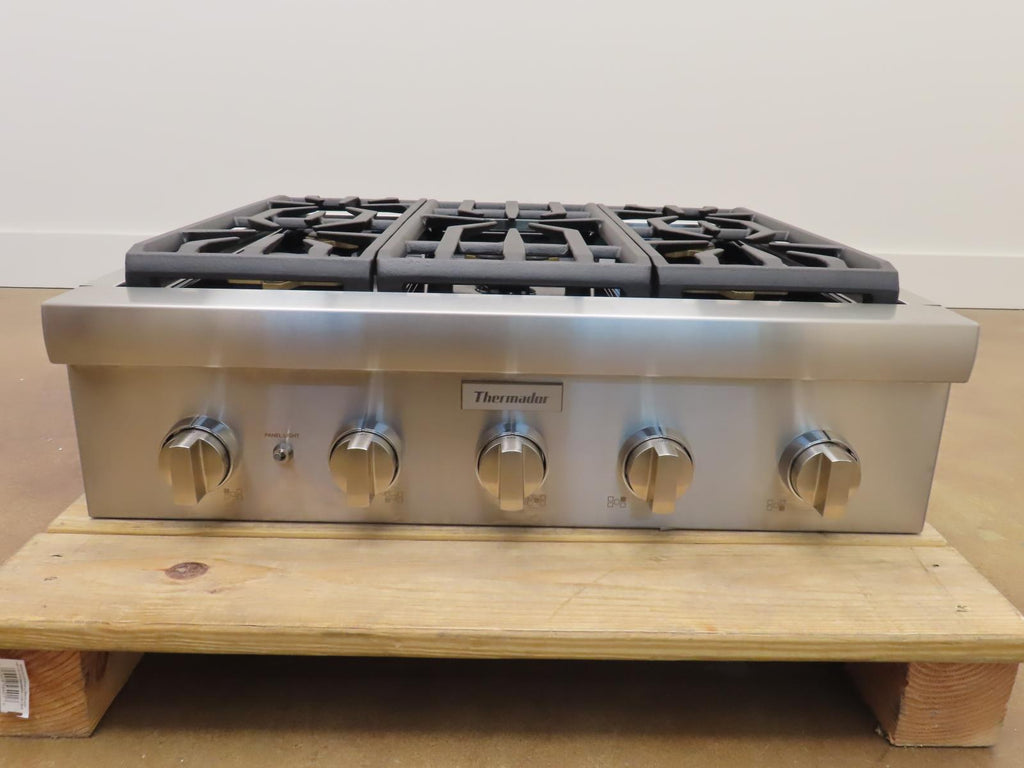 Thermador Professional Series PCG305W 30" Gas Rangetop 5 Pedestal Star®Burners