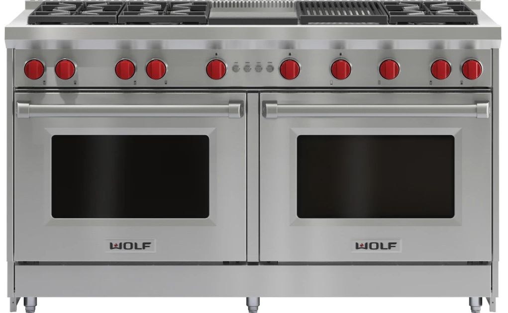 NIB Wolf GR606CGLP 60" 6 Dual-Stacked Sealed Burners Pro-Style LP Range - Alabama Appliance