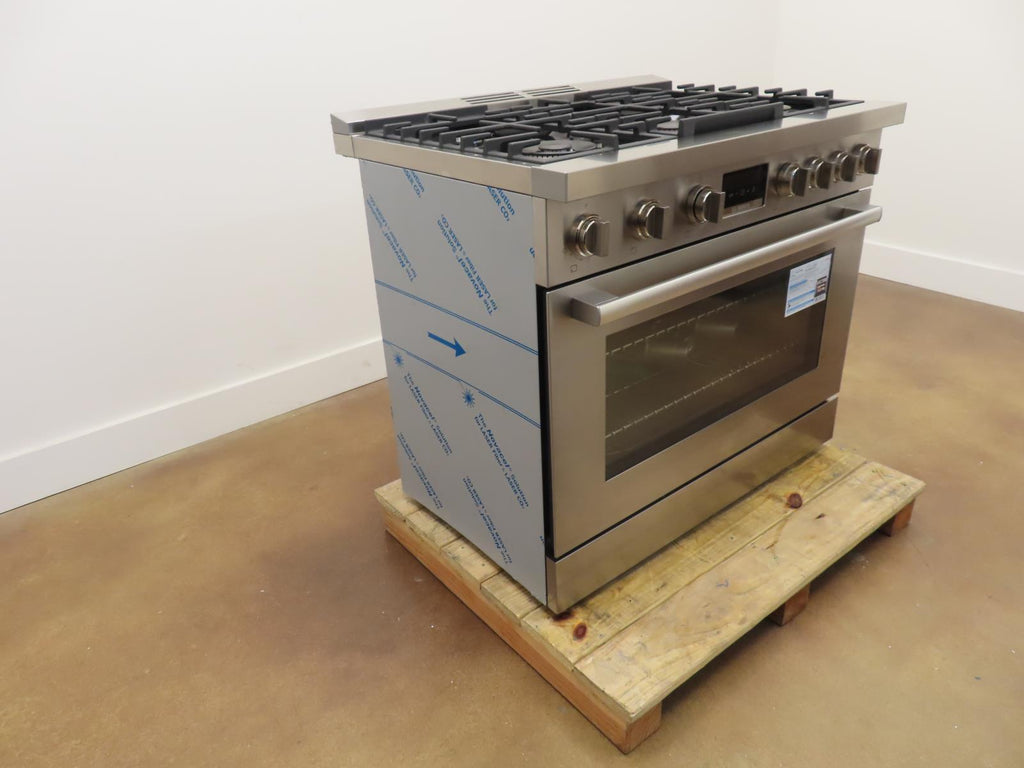 Bosch 800 Series HDS8655U 36" 6 Burner Dual Fuel Convection Range Full Warranty